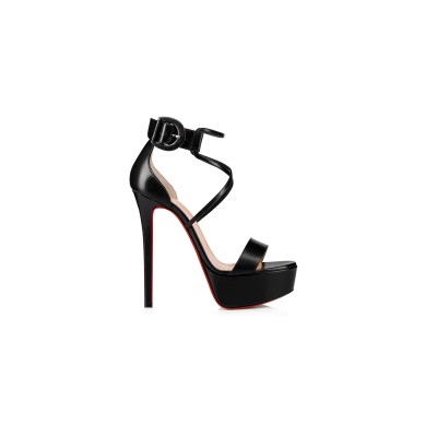 CHRISTIAN LOUBOUTIN CHOCA 150 BLACK PLATFORM HEELS 1190566BK01 CHRISTIAN LOUBOUTIN CHOCA 150 BLACK PLATFORM HEELS 1190566BK01